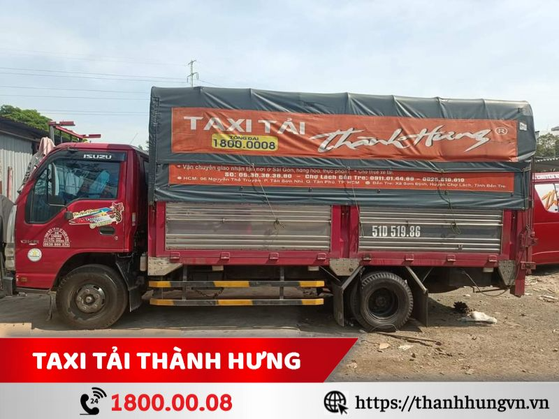 Xe tải chở hàng thùng mui bạt Thành Hưng