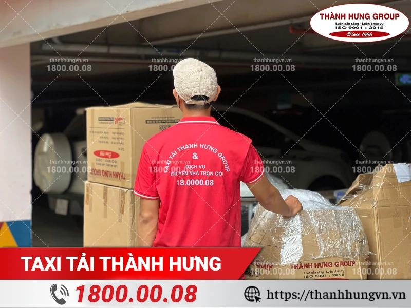 Đồ đạc đã được nhân viên Thành Hưng đóng gói cẩn thận