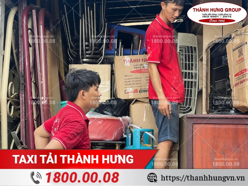 Đồ đạc đã được sắp xếp một cách khoa học nhằm hạn chế hư hỏng