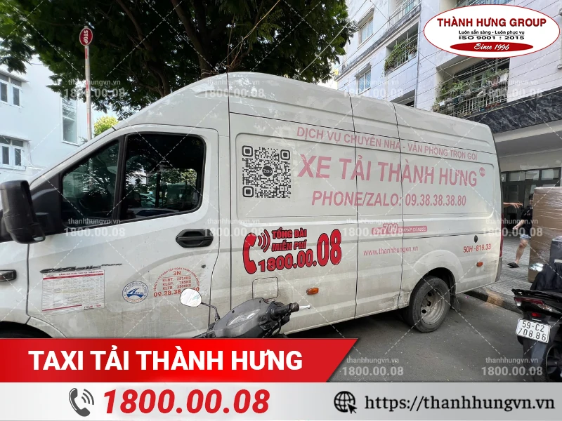 Xe tải Thành Hưng phục vụ dự án chuyển nhà phố phường Phú Thọ