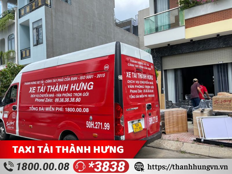 Taxi tải Thành Hưng là đơn vị chuyên cung cấp dịch vụ thuê xe tải vận chuyển hàng hóa giá rẻ tại TPHCM