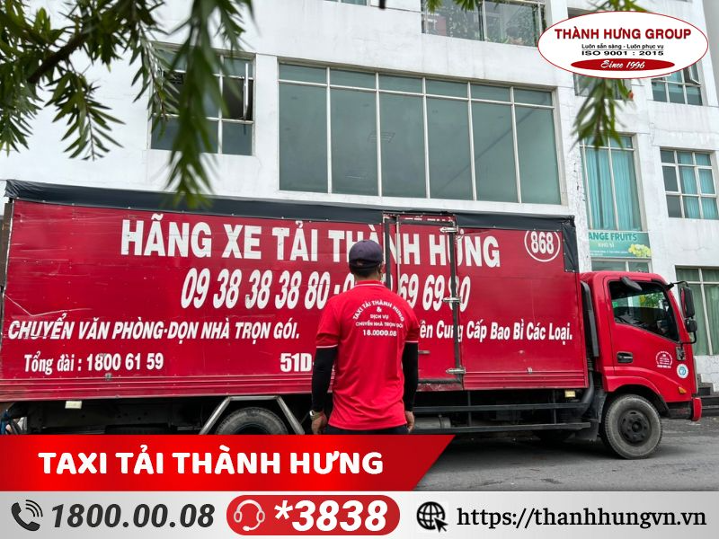 Xe tải Thành Hưng chuyển văn phòng trọn gói huyện Nhà Bè