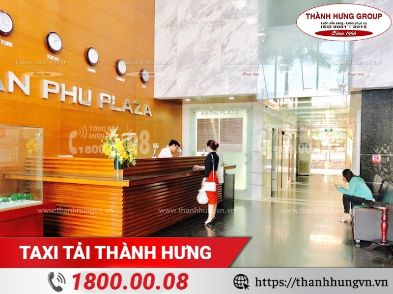 An Phú Plaza có lễ tân và bảo vệ trực tại sảnh 24/7.