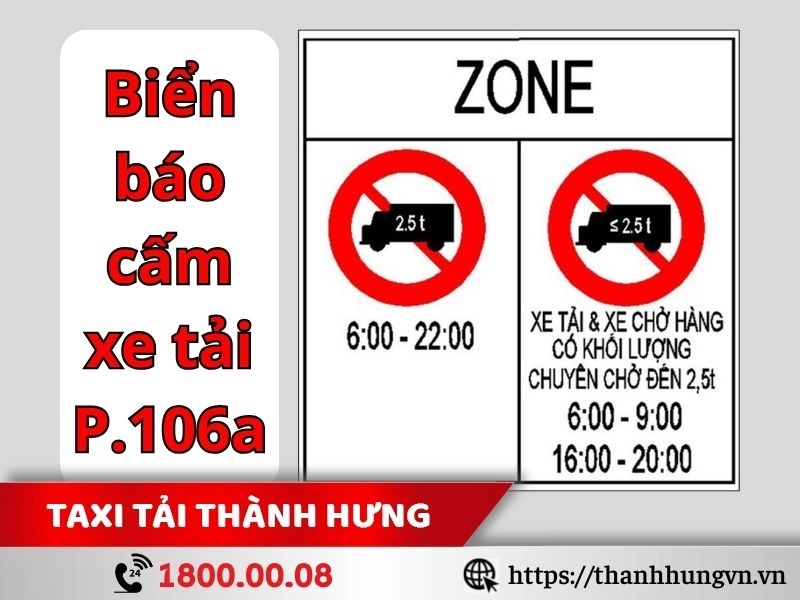 Biển báo P.106a