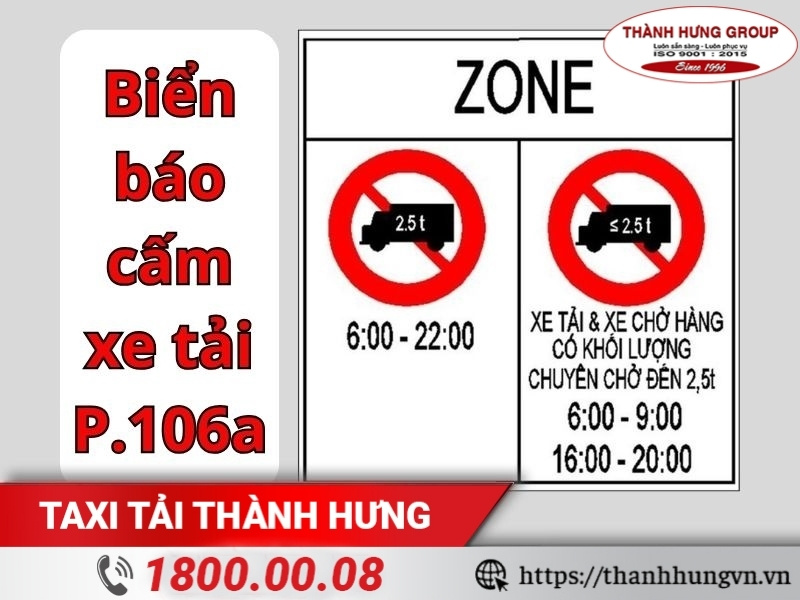Biển báo P.106a
