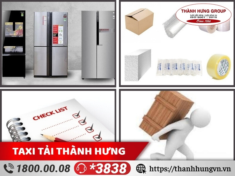 Lên kế hoạch, dự tính nhân lực, vật tư để vận chuyển tủ lạnh đúng cách