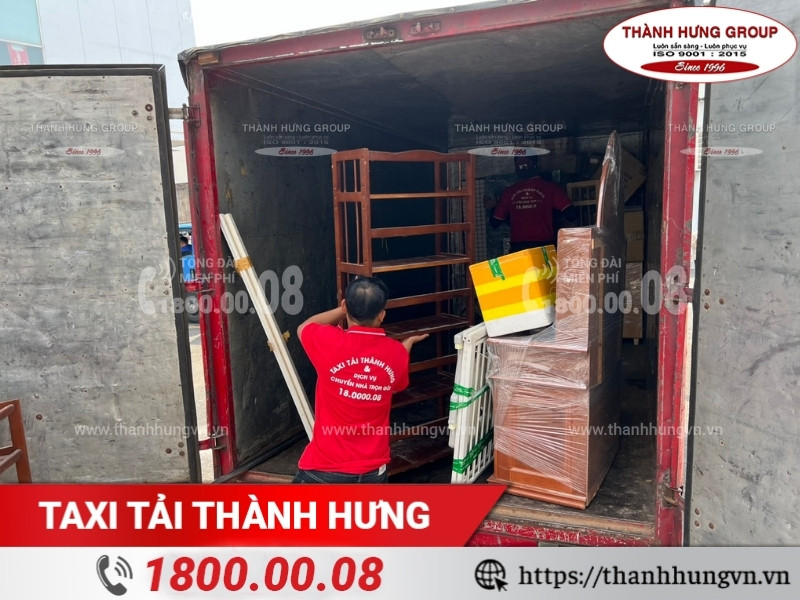 Chọn xe tải phù hợp với khối lượng đồ đạc.
