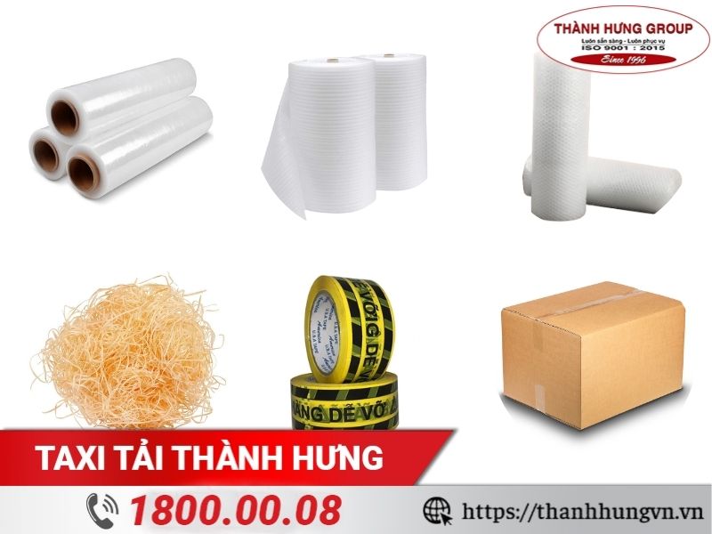 Chuẩn bị đầy đủ vật tư để đóng gói hàng dễ vỡ nhanh gọn, hiệu quả.