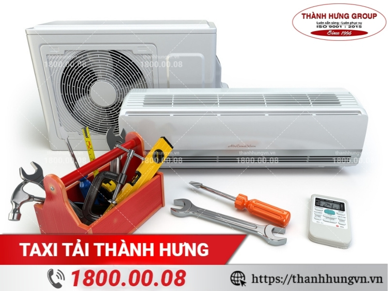 Chuẩn bị đầy đủ dụng cụ để tháo lắp máy lạnh nhanh chóng, an toàn.