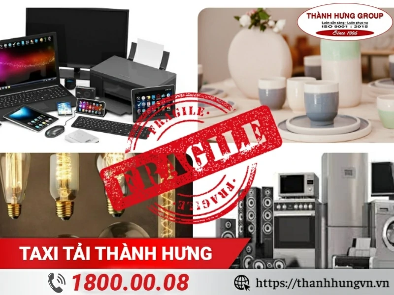 Các mặt hàng dễ vỡ thường gặp khi vận chuyển Bắc Nam.