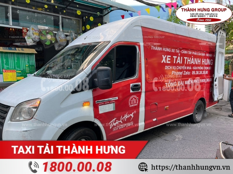 Sinh viên/người độc thân nên sử dụng xe taxi tải để chuyển nhà.