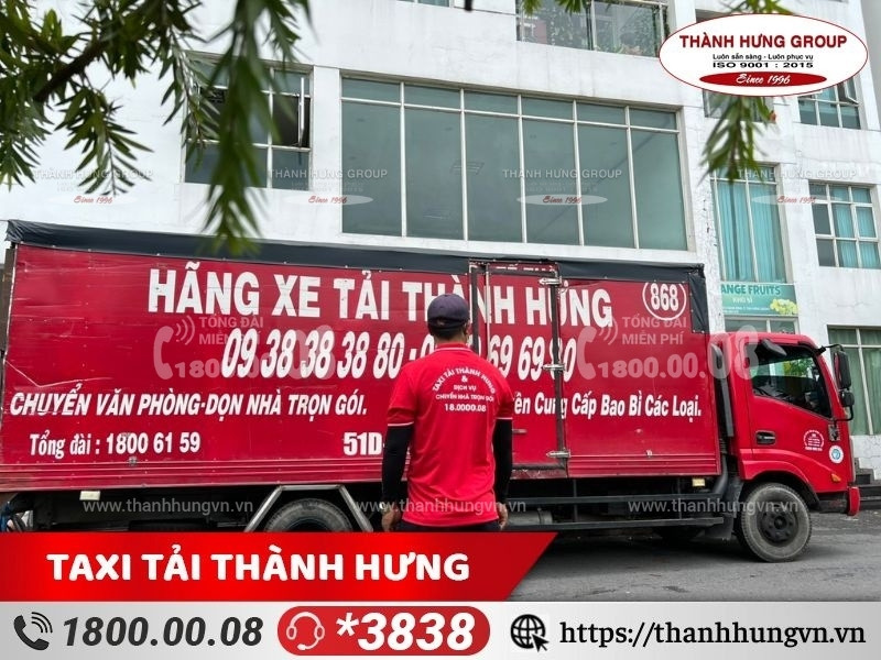 Xe tải Thành Hưng chuyển văn phòng trọn gói huyện Nhà Bè