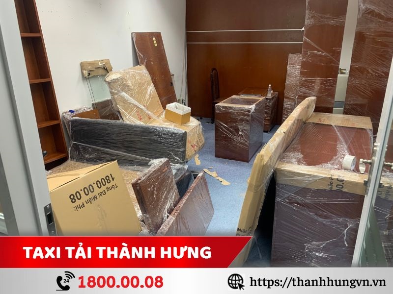 Đồ đạc được đóng gói, bảo quản cẩn thận