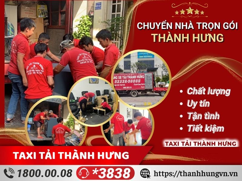 Dịch vụ chuyển nhà đi tỉnh của Thành Hưng bao gồm đầy đủ các công việc