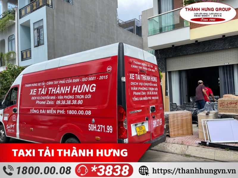 Xe tải Thành Hưng chính hãng luôn được sơn màu đỏ