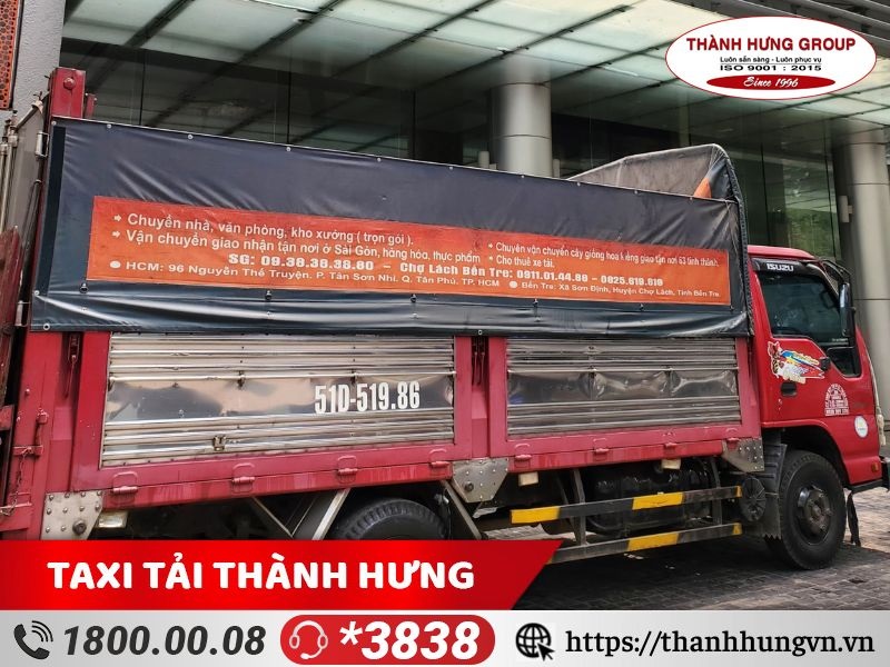 Taxi Tải Thành Hưng thực hiện chuyển dọn tòa nhà văn phòng