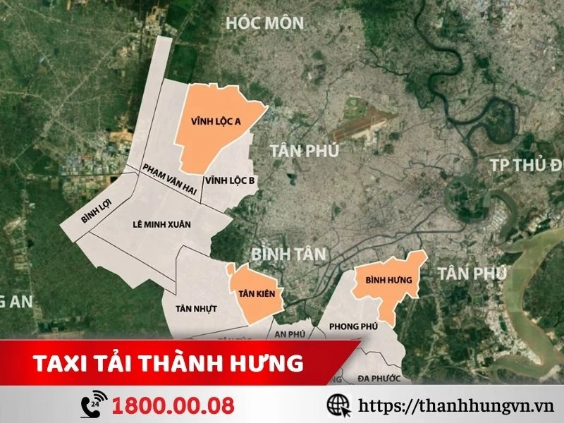 Vị trí huyện Bình Chánh tạo điều kiện thuận lợi để ngành vận tải phát triển