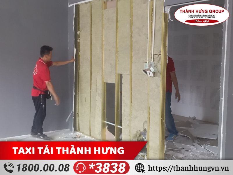 Hình ảnh tháo dỡ, thi công hoàn trả mặt bằng văn phòng