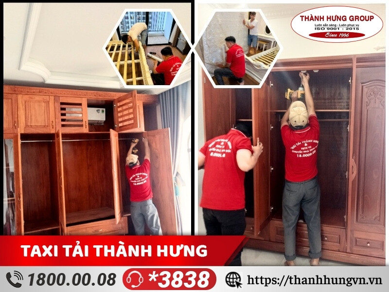 Dịch vụ tháo lắp, vận chuyển giường tủ giá rẻ, chuyên nghiệp Thành Hưng