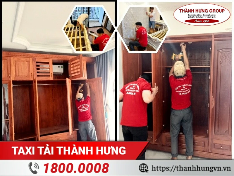 Dịch vụ tháo lắp, vận chuyển giường tủ giá rẻ, chuyên nghiệp Thành Hưng