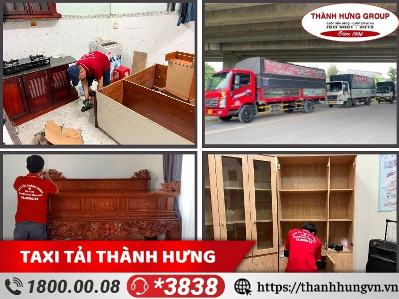 Dịch vụ tháo lắp, vận chuyển tủ gỗ Thành Hưng được nhiều khách hàng lựa chọn