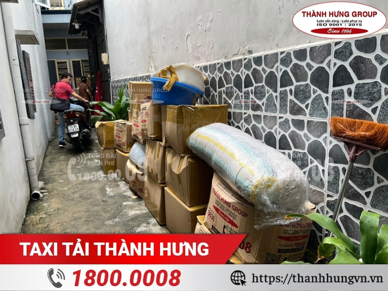 Đồ đạc được đóng gói kỹ càng.