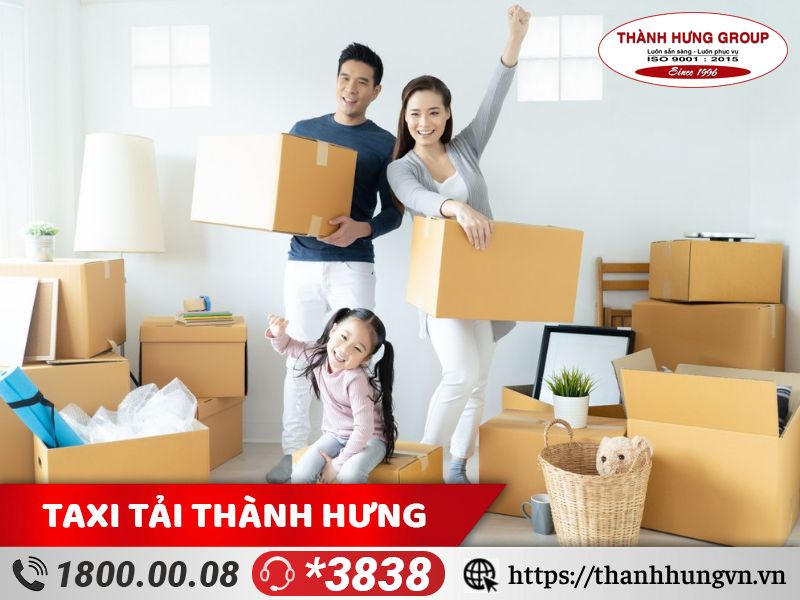 Đóng gói đồ đạc cẩn thận để tránh đổ vỡ.