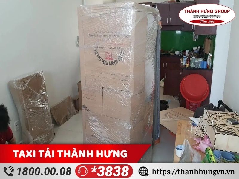 Các đồ dùng cồng kềnh cần bọc lót cẩn thận.