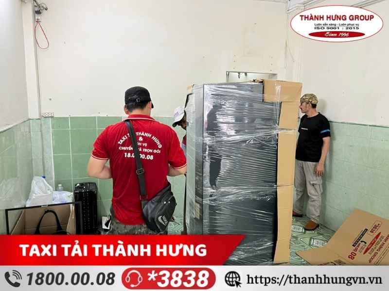 Đóng gói các đồ dùng gia dụng kích thước lớn