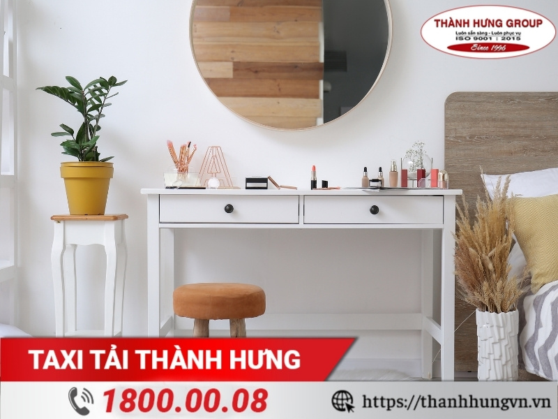 Bọc từng bộ phận của bàn trang điểm riêng