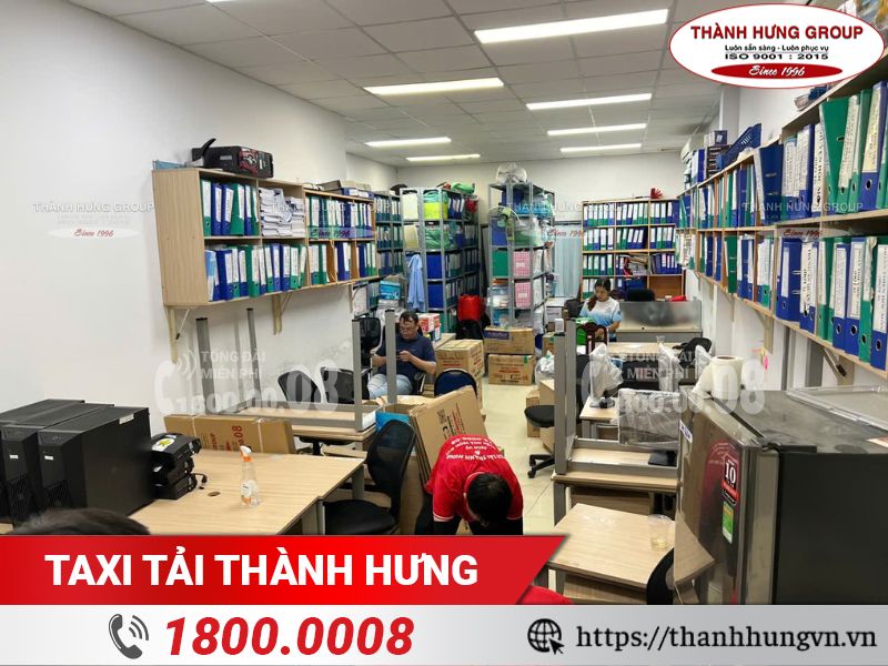 Dự án bốc xếp chuyển văn phòng Thành Hưng đã thực hiện