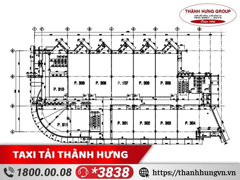 Hình ảnh bản vẽ mặt bằng tòa nhà văn phòng BSI