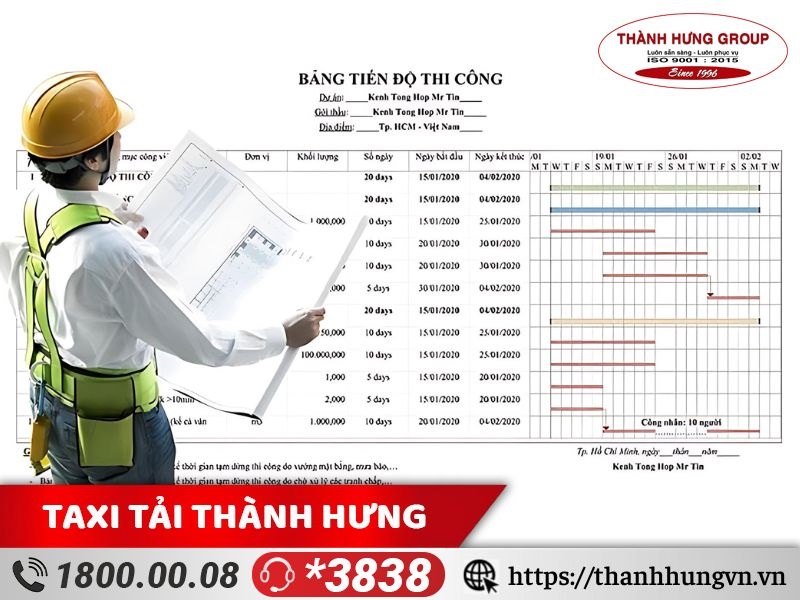 Giám sát tiến độ thi công đúng theo kế hoạch