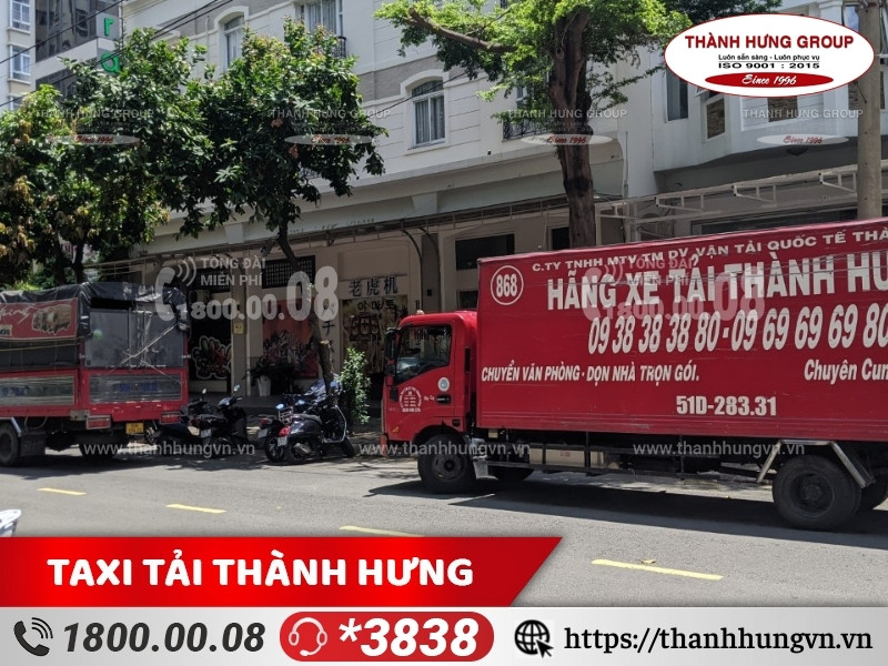 Hệ thống xe tải đa dạng phục vụ khách hàng.