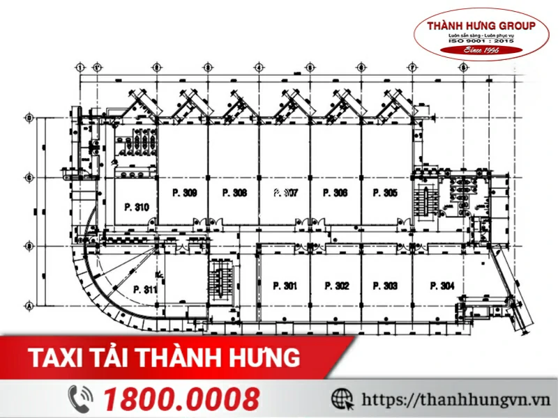 Hình ảnh bản vẽ mặt bằng tòa nhà văn phòng BSI