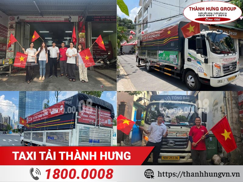 Taxi Tải Thành Hưng hưởng ứng đại lễ 30/4 & 1/5