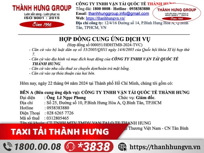 Tiêu chí lựa chọn công ty dịch vụ thông qua sự rõ ràng của hợp đồng thi công hoàn trả mặt bằng