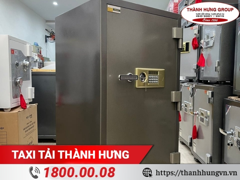 Két sắt nặng có khả năng chống trộm tốt, khó di dời.