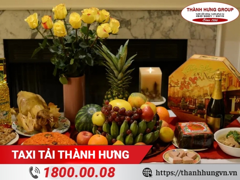 Mâm lễ cơ bản khấn chuyển nhà.