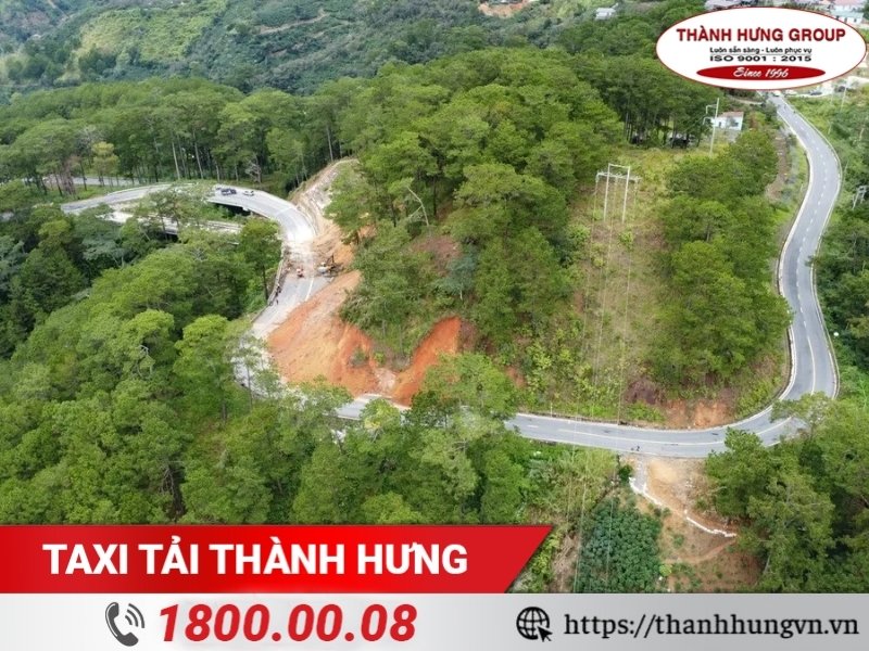 Lâm Đồng có nhiều đồi dốc, cung đường đèo quanh co.