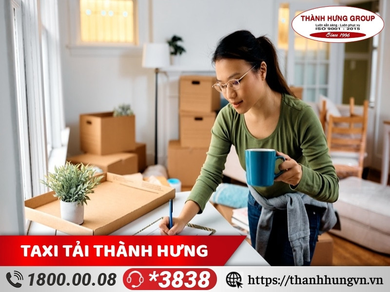 Lập danh sách các món đồ đã đóng gói xong. 