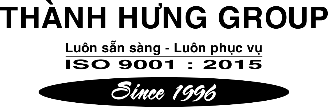 Logo Thành Hưng bản trắng đen