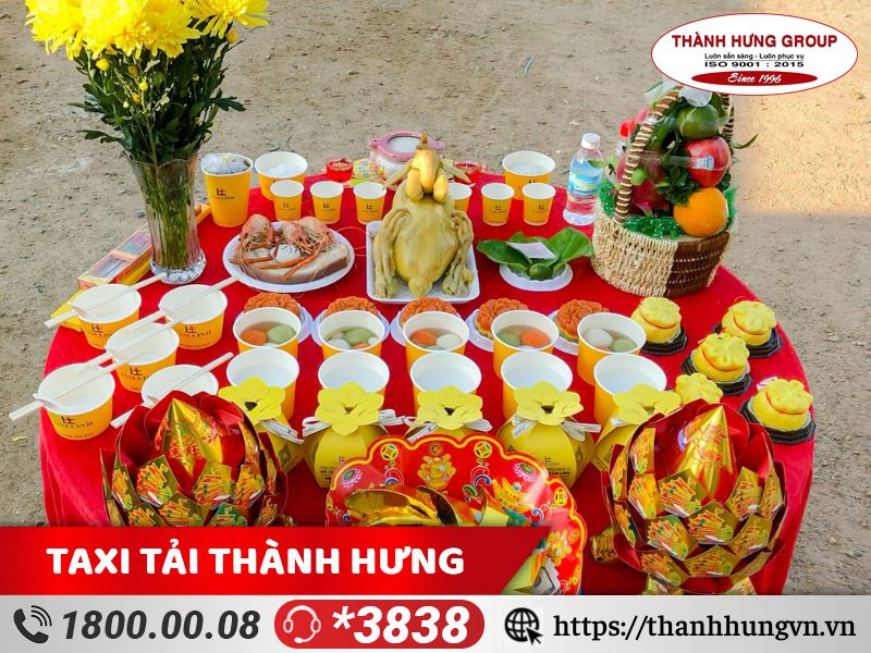 Chuẩn bị đầy đủ mâm cúng khai trương