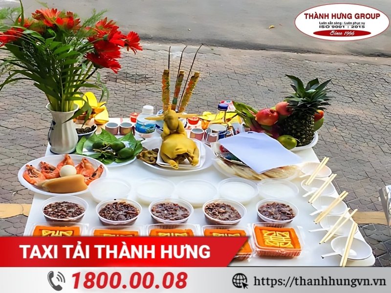 Mâm cúng nhập trạch nhà mới đơn giản.