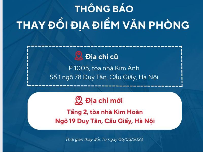 Mẫu thông báo chuyển địa điểm văn phòng bằng hình ảnh số 1