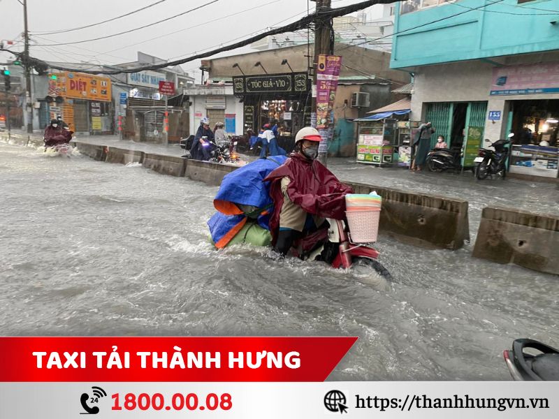 Hiện tượng ngập lụt huyện Nhà Bè