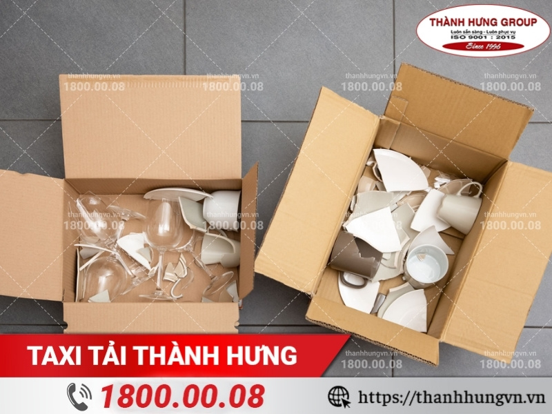 Bát đĩa rất dễ vỡ nếu không được đóng gói và vận chuyển đúng cách.