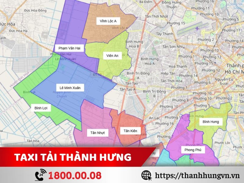 Huyện Bình Chánh có vị trí cửa ngõ với nhu cầu chở hàng cao