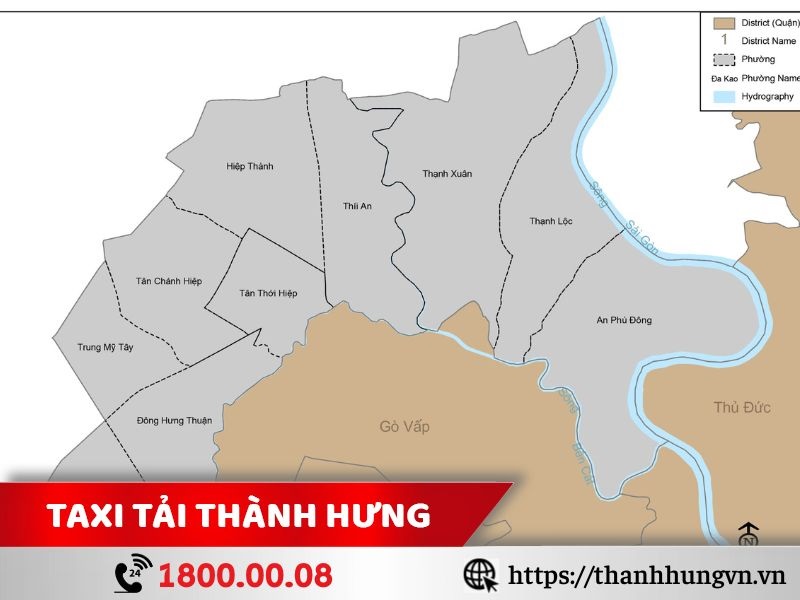 Quận 12 có vị trí thuận lợi cho việc vận chuyển hàng hóa