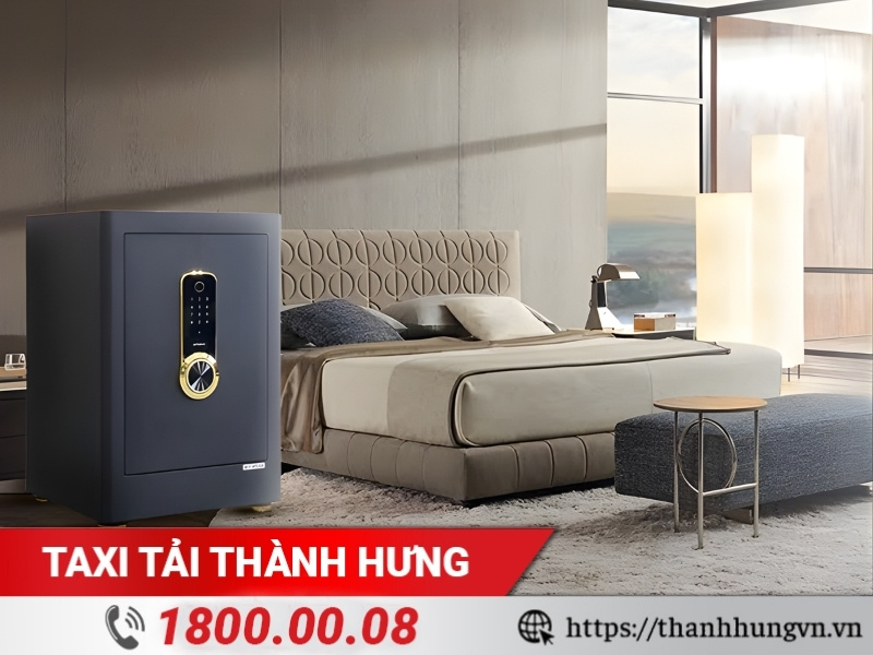 Phòng ngủ là vị trí đặt két sắt an toàn, riêng tư.
